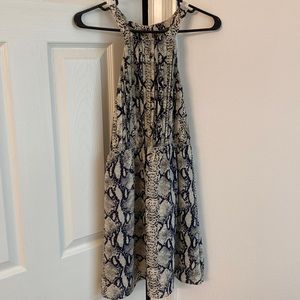 Ark & Co. ~ Navy Animal Print Cocktail Dress ~ Small